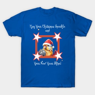 Festive Parrot Greetings! Design T-Shirt